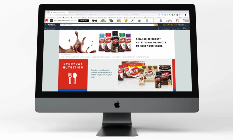 ICON Creative Agency - Nestlé Health Science BOOST Ecommerce Content and Amazon Storefront