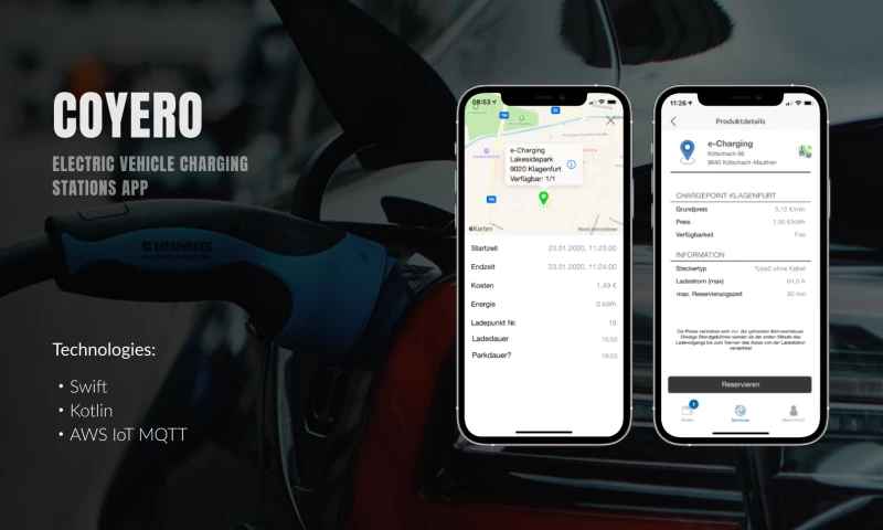 Cogniteq - Electric vehicle charging stations app