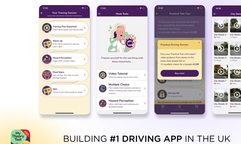 Building #1 driving app in the UK
