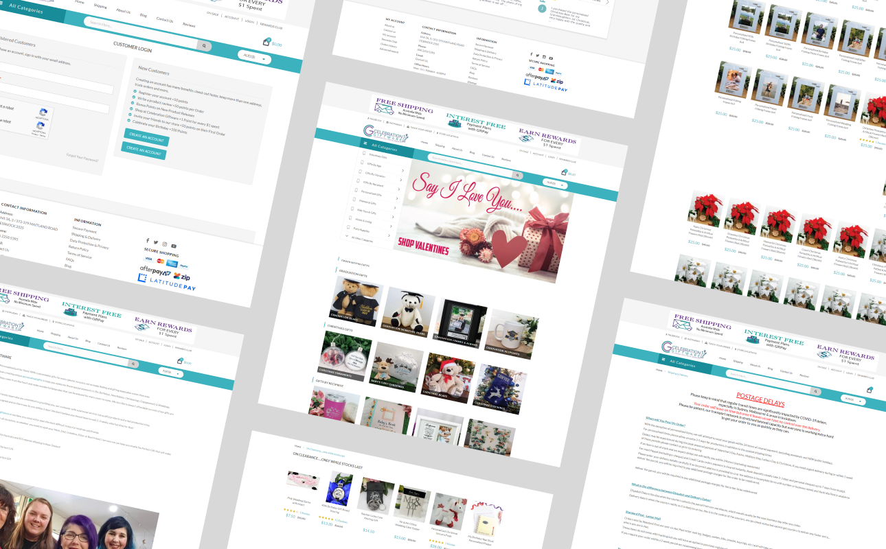 Celebration Giftware Development