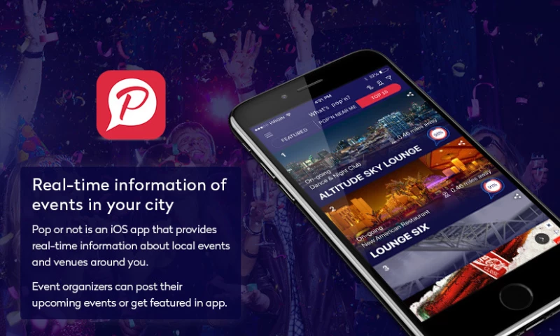 Peerbits - POP'N OR NOT? REAL-TIME SOCIAL EVENTS APP