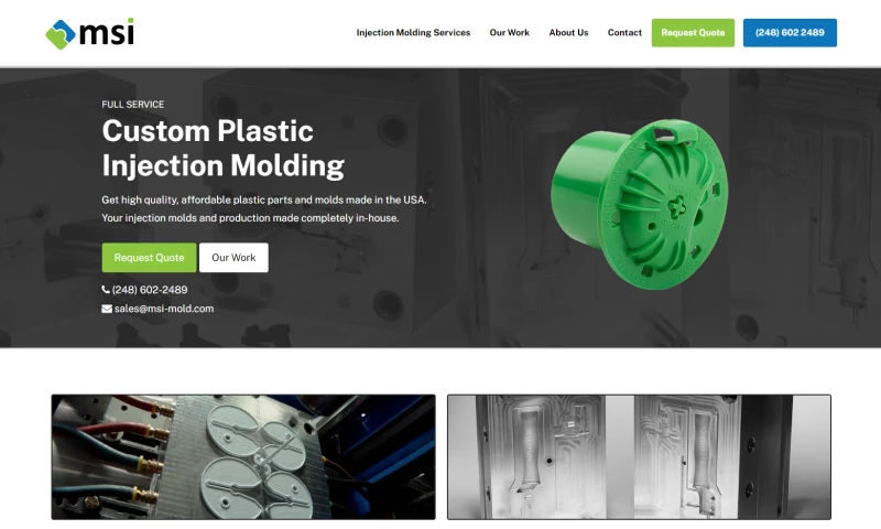 Website Traffic Increased by 6X for MSI Mold