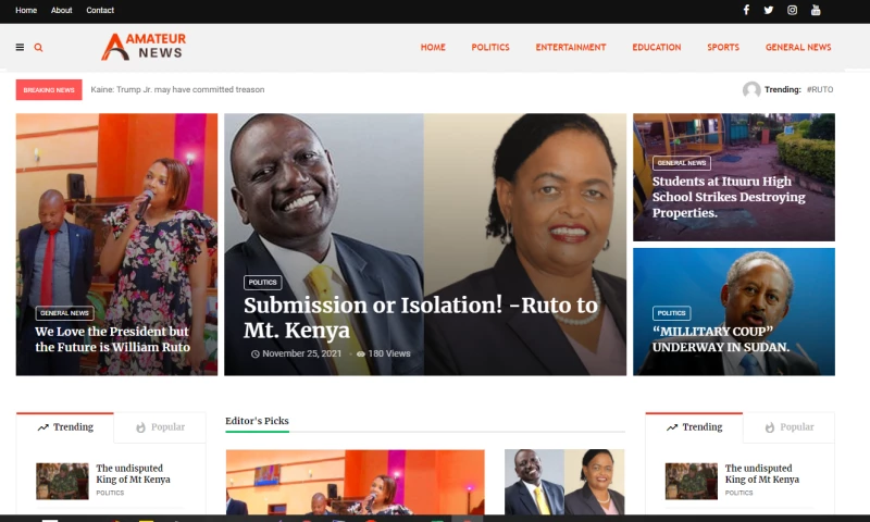 NdovuCloud - Amateur News Website.