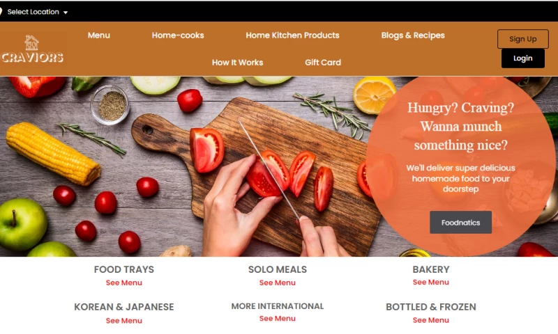 CRAVIORS: Online Meal-Kit Ordering Website