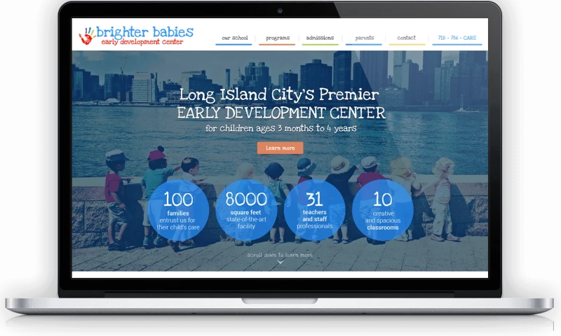 Award Winning Website For Brighter Babies Early Development Center