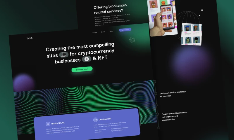 Belov Digital Agency - NFT Landing page