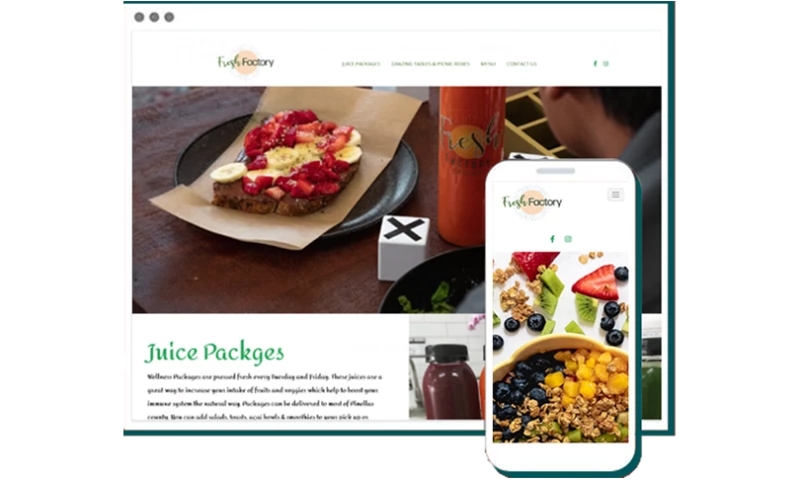 MWD Web Design - Eat Fresh Factory