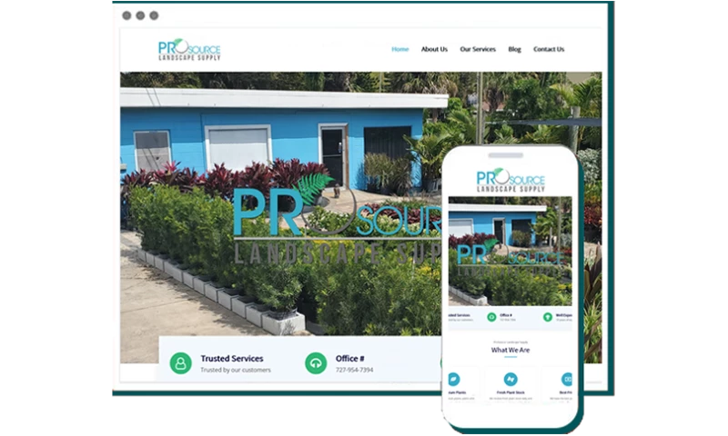 MWD Web Design - PROSource Landscape