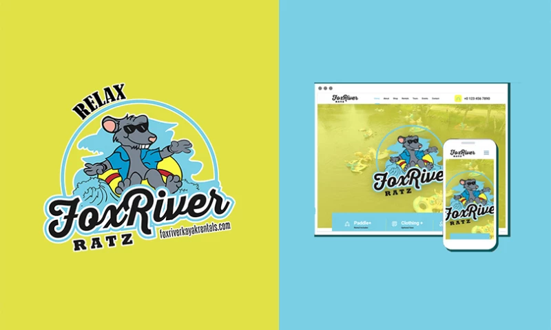 Fox River Ratz Logo Design