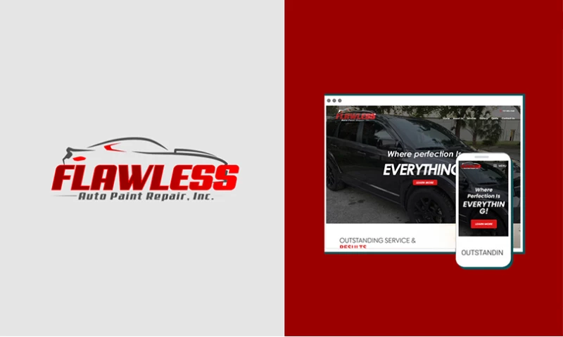 Flawless Auto Paint Repair, Inc. Logo Design