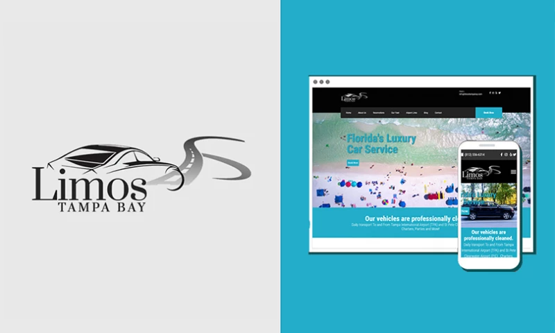 MWD Web Design - Limos Tampa Bay Logo Design