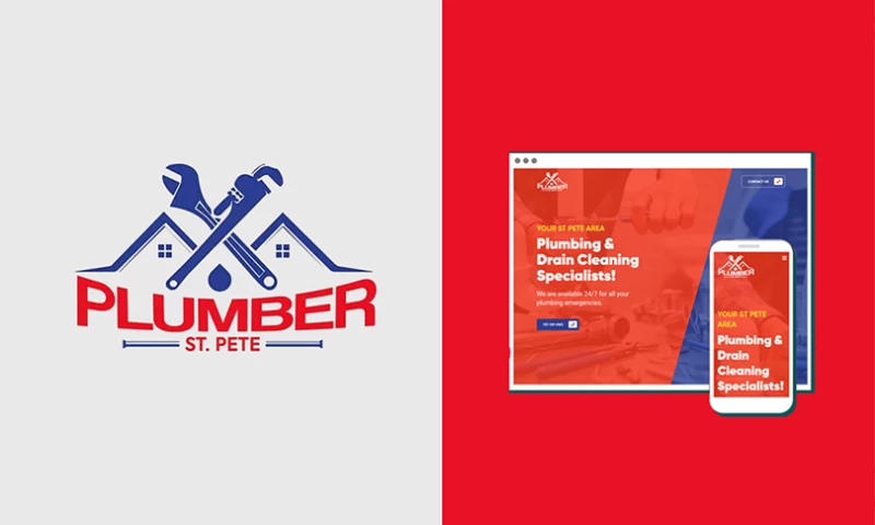 MWD Web Design - Plumber St Pete Logo Design