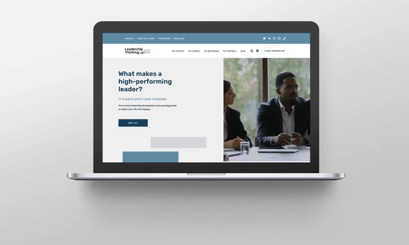 TMG Marketing Partners - Intuitive website design for a leadership program