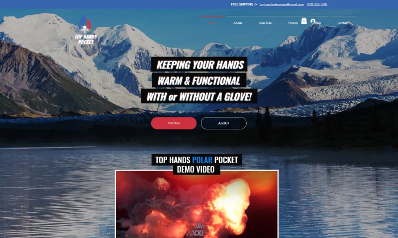 DJM.Design - Top Hands Pocket (Hand Warmer e-Commerce Site)