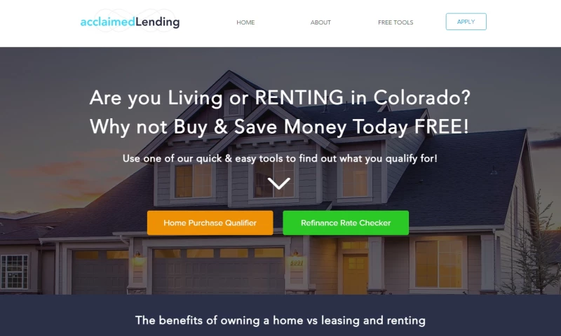 DJM.Design - Acclaimedloans (Concept Fully Functional Real Estate Mortgage Company)