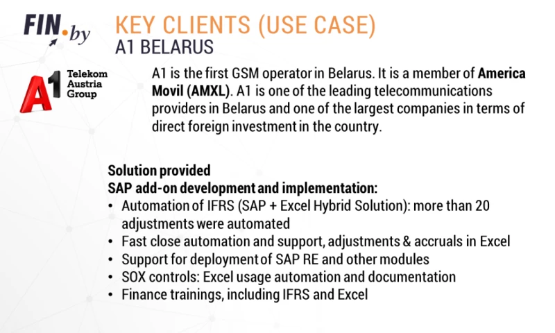 FIN.by - SAP add-on for IFRS Automation (SAP + Excel Hybrid Solution)