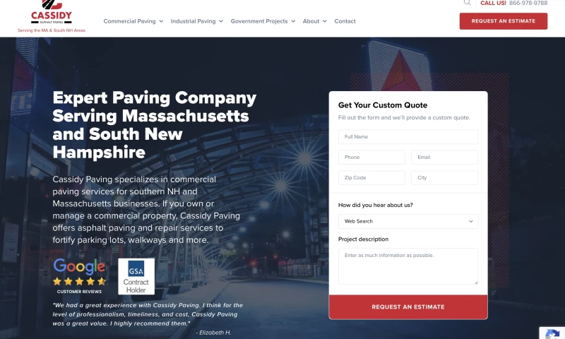 GoEpps - Cassidy Paving Website