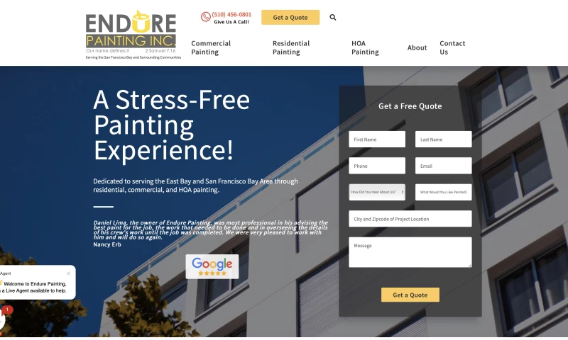 GoEpps - Endure Painting Website