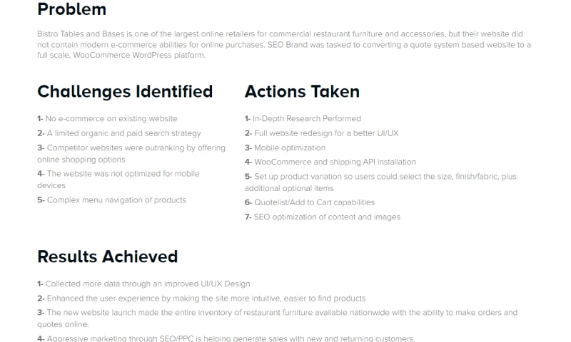 Bistro Tables and Bases