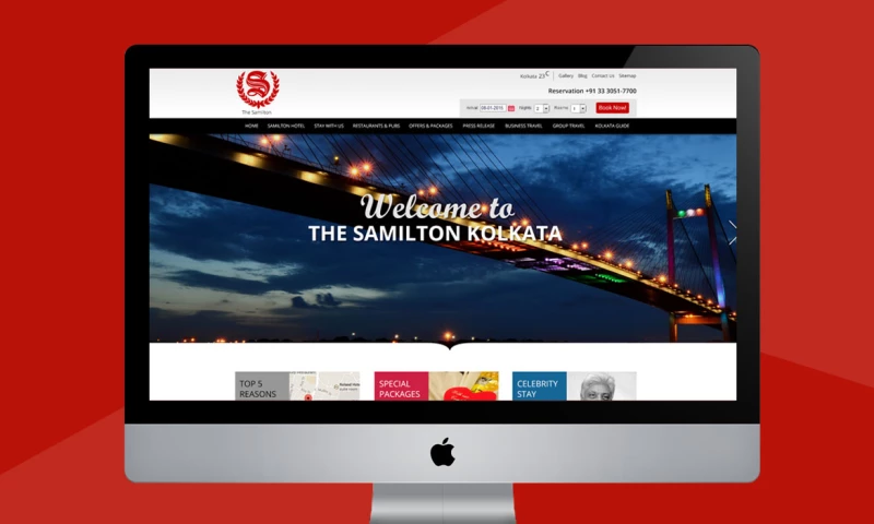 Webmoghuls - Responsive web design & WordPress website development for Hotel
