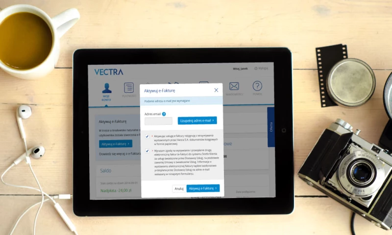 Customer zone for Vectra