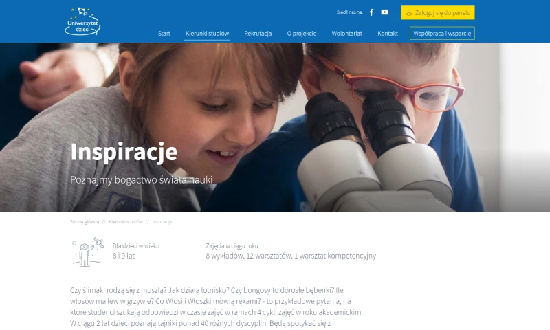 Operation Support System for Children University