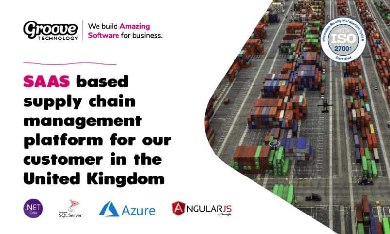 Groove Technology - SAAS based supply chain management platform for our customer in the United Kingdom