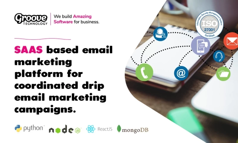 Groove Technology - SAAS based email marketing platform for coordinated drip email marketing campaigns.