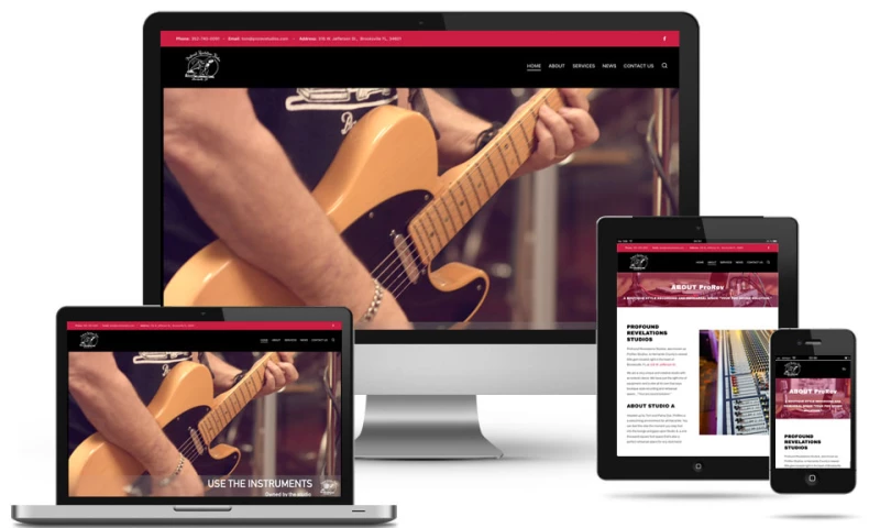 Nick France Design - ProRev Studios Website