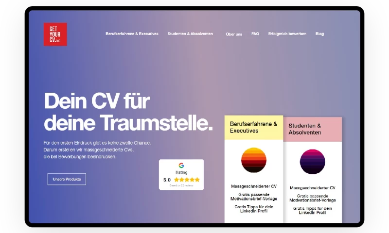 An On-demand CV Website