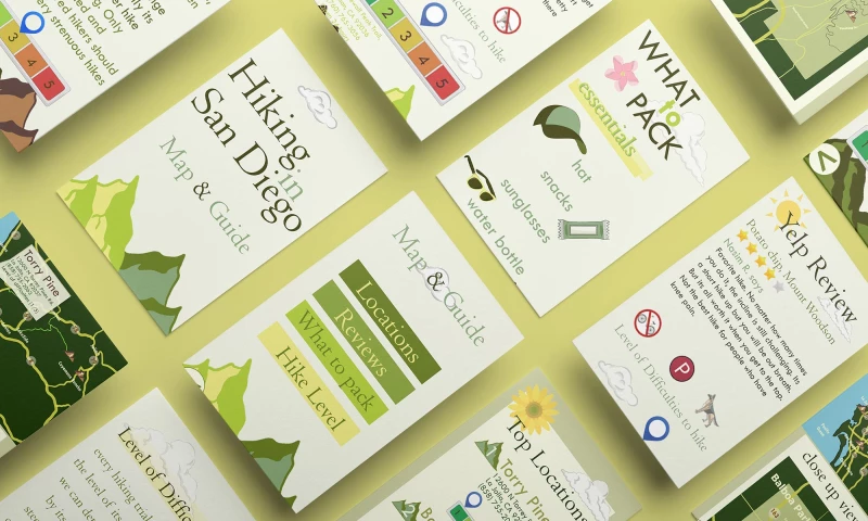 Lia Vin Creative Design Agency - Hiking in San Diego Mobile App