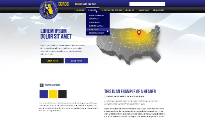MarketinGear - Cook County Regional Organized Crime Task Force (CCROC) UX/UI - Web Design