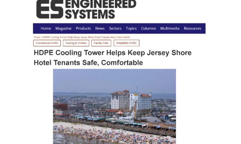 HDPE Cooling Tower Helps Keep Jersey Shore Hotel Tenants Safe, Comfortable