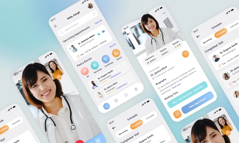 Excellent WebWorld - Doctor Appointment App Design