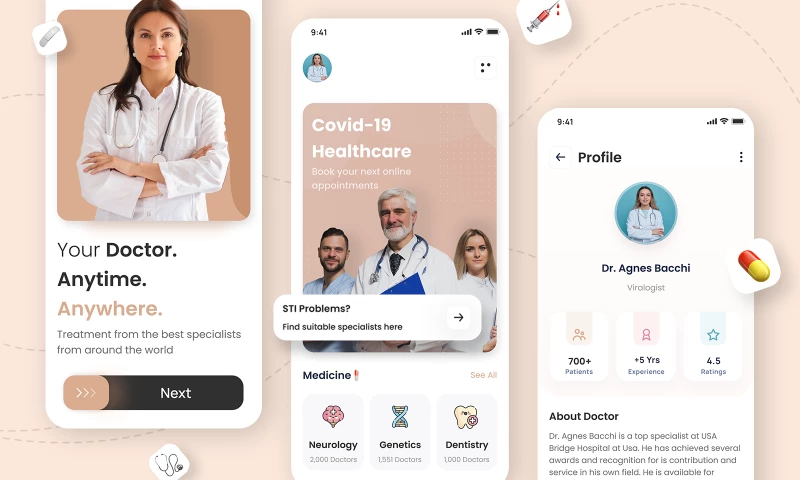 Webdotedit - Doctor Appointment App Design