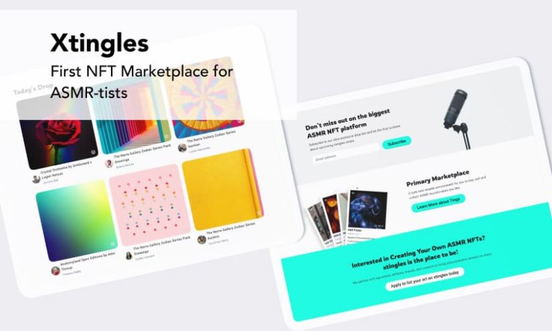 PixelPlex - xtingles - NFT marketplace for ASMR-tists