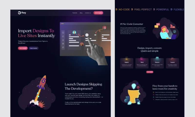Belov Digital Agency - Fiwy - Website UI/UX Design