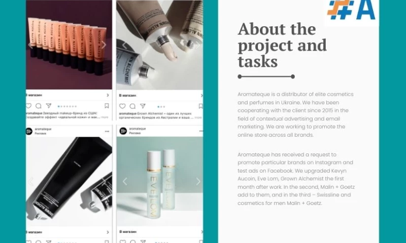 Launched advertising on Instagram and reached ROAS in 1765% — case of an online store of elite cosmetics