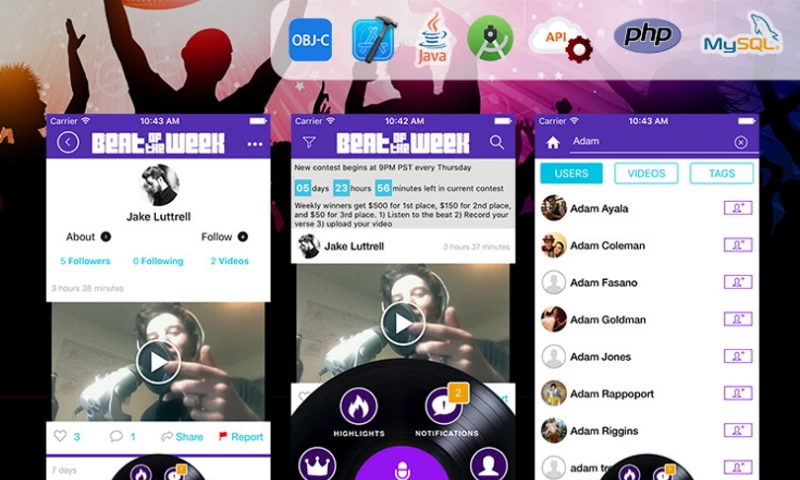 Beat Of The Week Music Native Mobile Apps