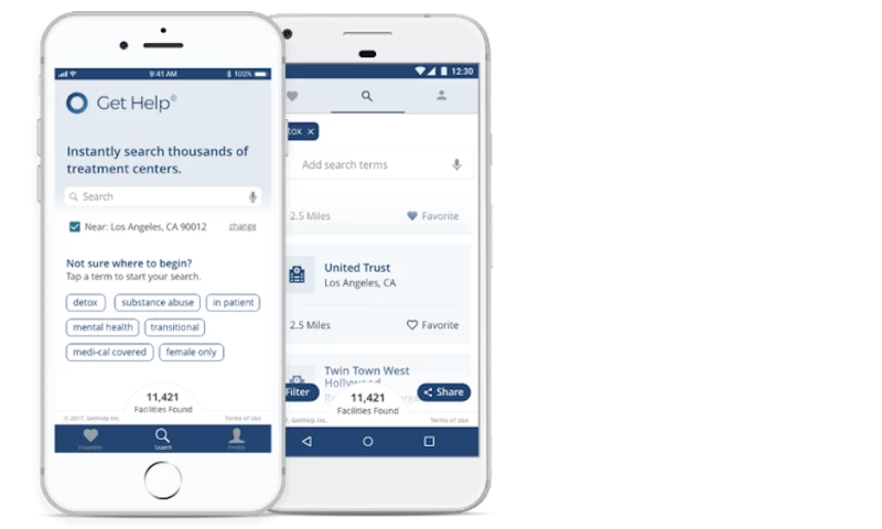 GET HELP. We made finding addiction treatment faster.