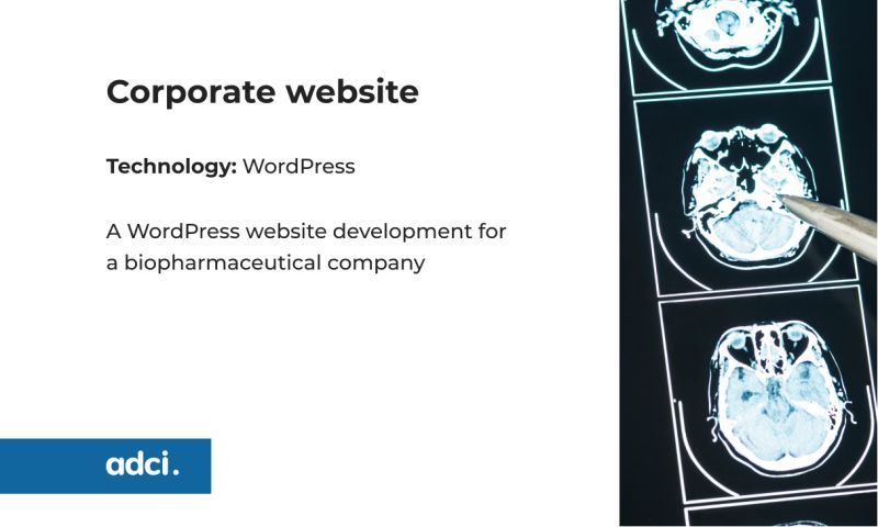 ADCI - Website for a biopharmaceutical company