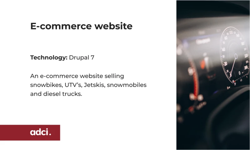 ADCI - Drupal 7 website development for Raze Motorsports