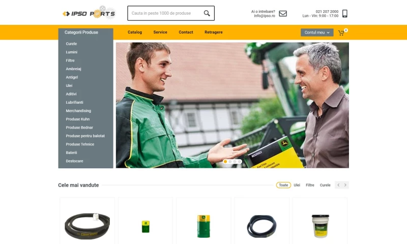 Creative Tim - IPSO Machinery Parts E-commerce