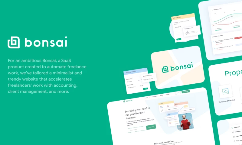 Bonsai - Web design for SaaS startup