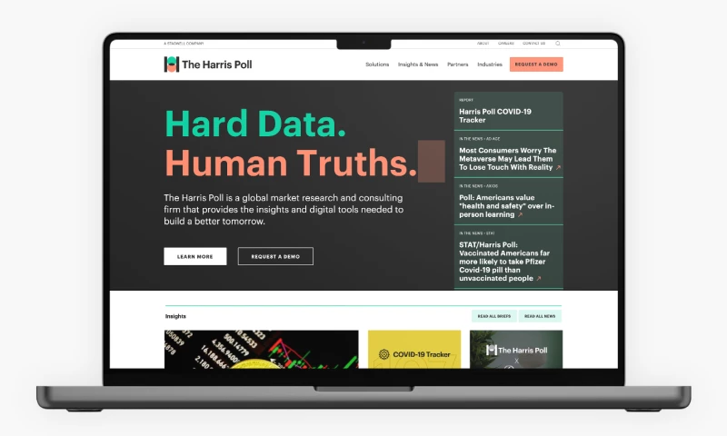 Concentric Design - The Harris Poll Website Design