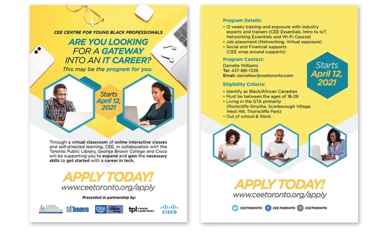 Mark Anthony Media - CEE Toronto – Careers In Tech – Flyers