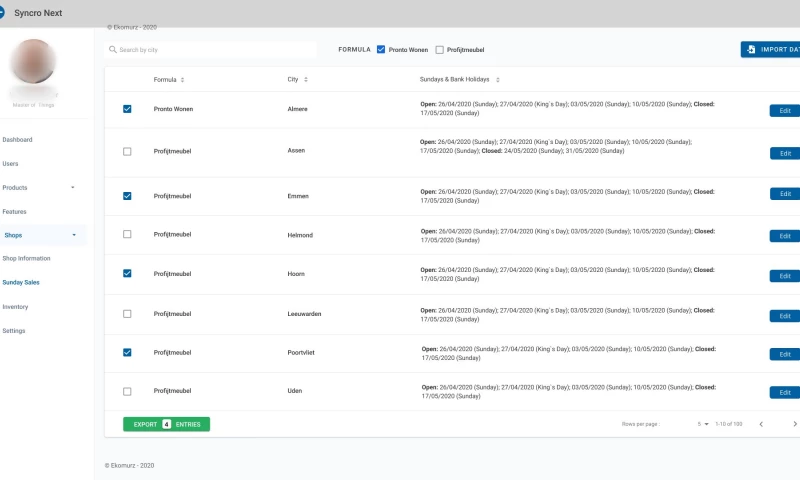 Creative Tim - New Syncro Shop Manager