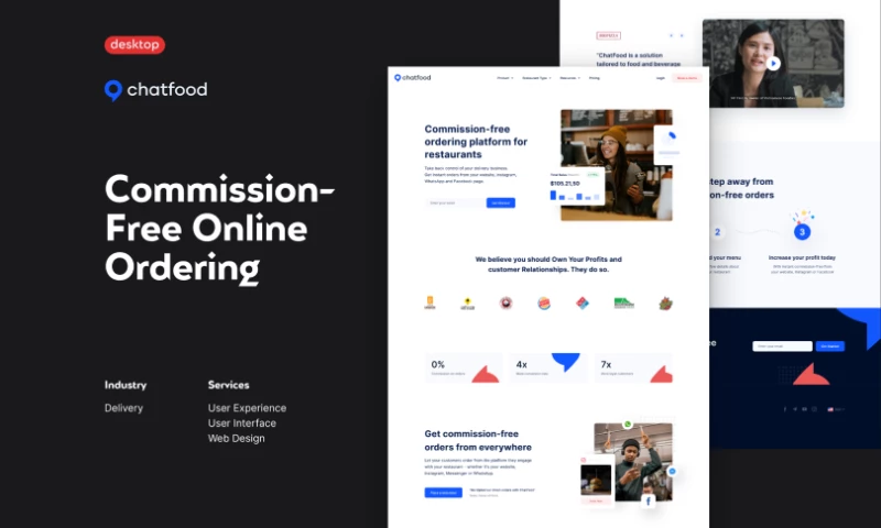 Glow Design Agency - ChatFood - Commission-Free Online Ordering