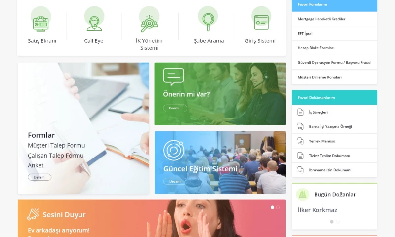 Garanti BBVA Intranet Project