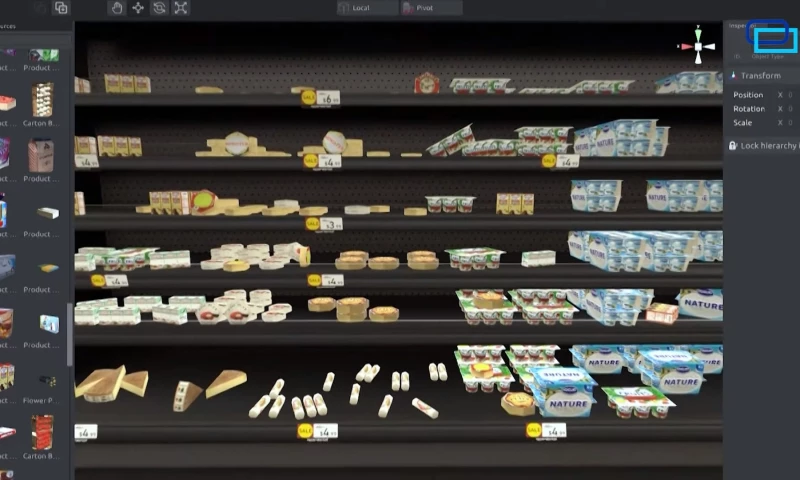 VR solution for merchandising and trade marketing